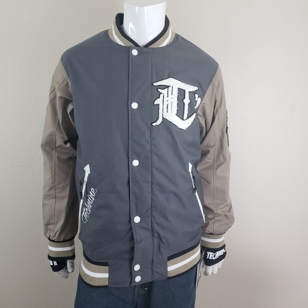 Technine Varsity Snowboarding Jacket S Charcoal/Khaki